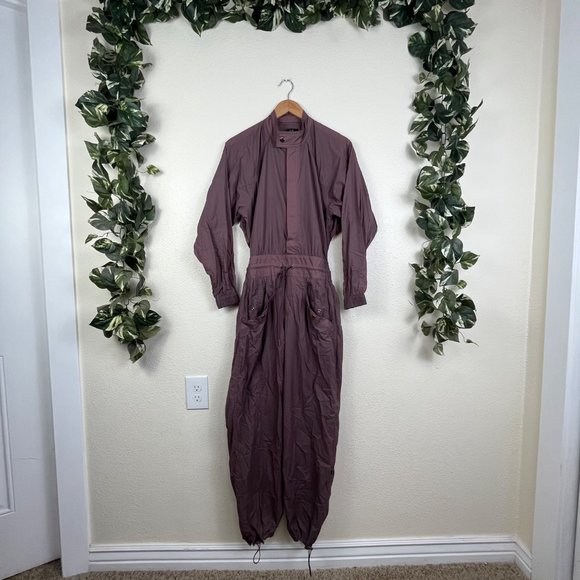 Athleta Pants & Jumpsuits Athleta X Alicia Keys Open Back Utility Jumpsuit Smoked Almond